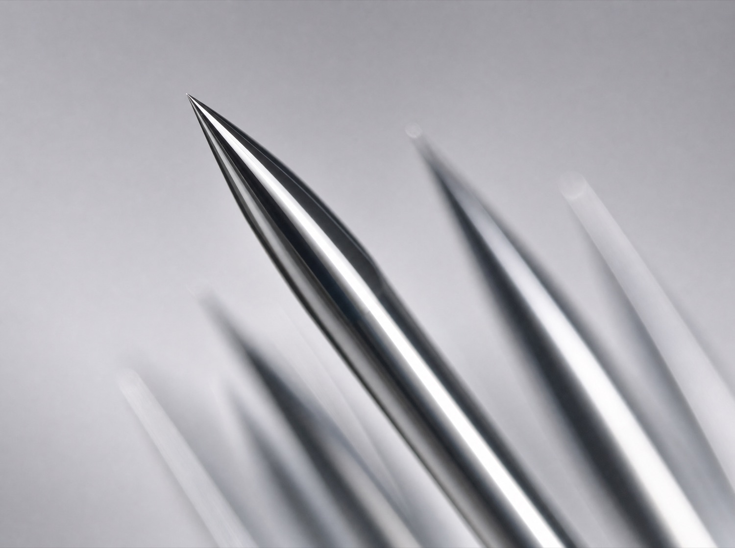 Precision-ground core pin tip detail